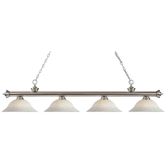 Z-Lite 200-4-WM16 Riviera 4 Light 82" Wide Billiard Multi Light Pendant