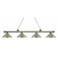 thumbnail image 1 of Z-Lite - Riviera - Four Light Island/Billiard Antique Silver Glass Antique, 1 of 2