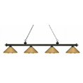 thumbnail image 1 of Zlite 200-4GB-MPB 4 Light Island, Billiard Light With Polished Brass Metal Shades, 1 of 2