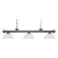 thumbnail image 1 of Z-Lite - Riviera - 3 Light Island/Billiard   Gun Metal Finish with White Linen, 1 of 2