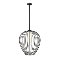 7507-22MB-Z-Lite-Savanti - 1 Light Pendant In Modern Style-25.5 Inches Tall and 22 Inches Wide-Matte Black Finish