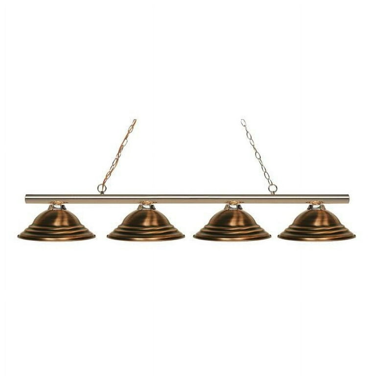 Z-Lite - Sharp Shooter - 4 Light Island/Billiard Polished