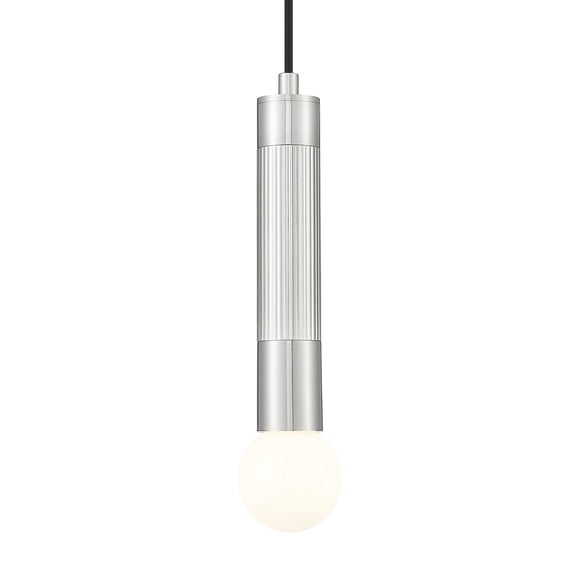 Z-Lite 1956P-BN Stari 5" Wide Cord-Hung Mini Pendant - Nickel