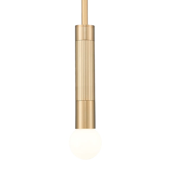 Z-Lite 1956P-Rod Stari 5" Wide Rod-Hung Mini Pendant - Gold
