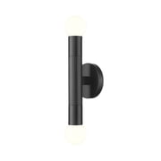 Z-Lite 1956-2S-MB Stari 2 Light 12" Tall Bathroom Sconce - Black