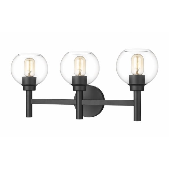 7502-3V-MB-Z-Lite-Sutton - 3 Light Bath Vanity In Modern Style-10.25 Inches Tall and 23.75 Inches Wide-Matte Black Finish