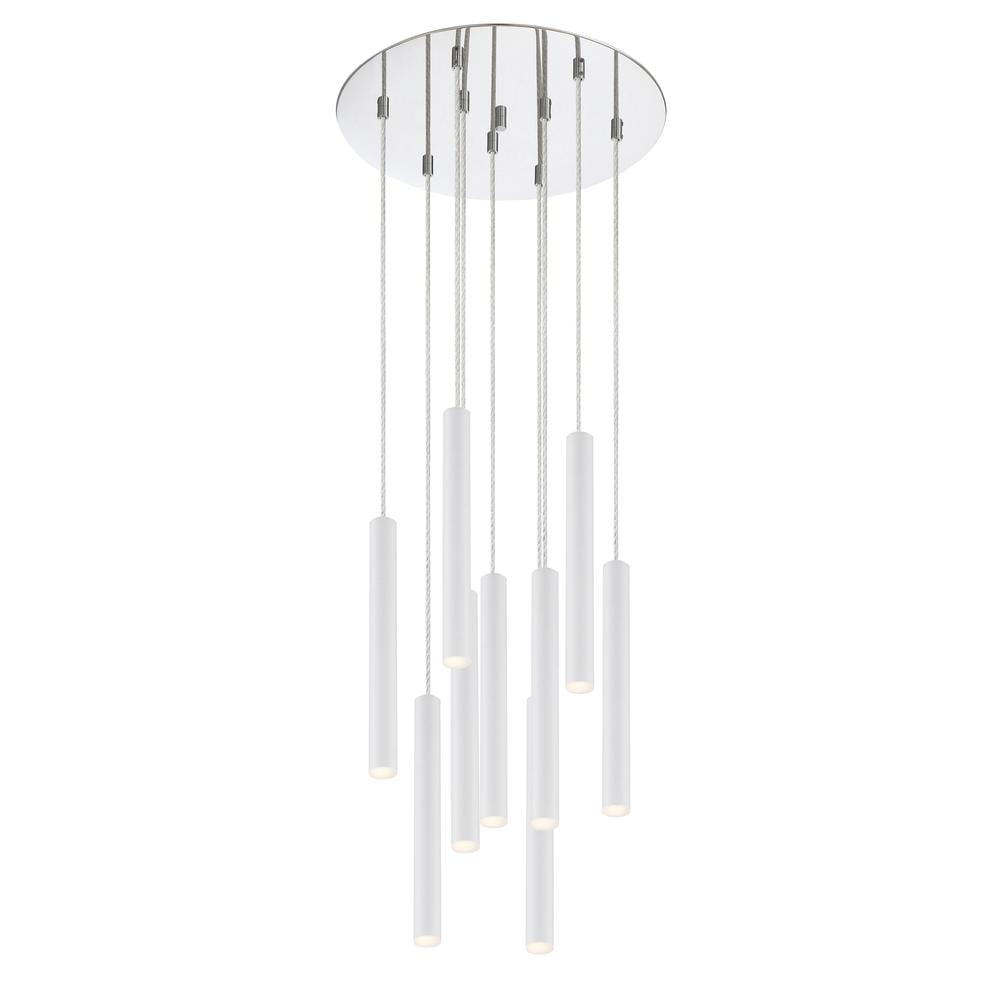 Terra 16.25-Inch Chrome Flush Mount with Crystals