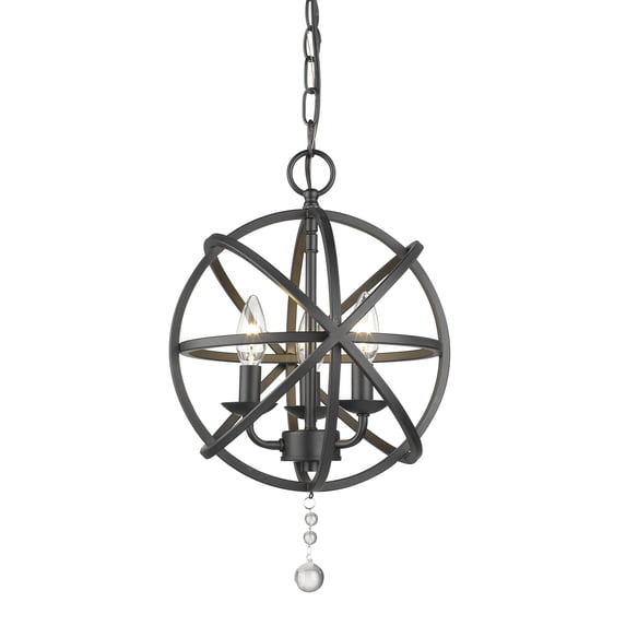 Z-Lite - Tull - 3 Light Chandelier in Transitional Style - 12 Inches Wide by 17