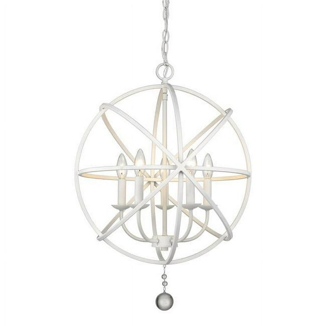 Z-Lite Tull 5-Light Chandelier, Matte White