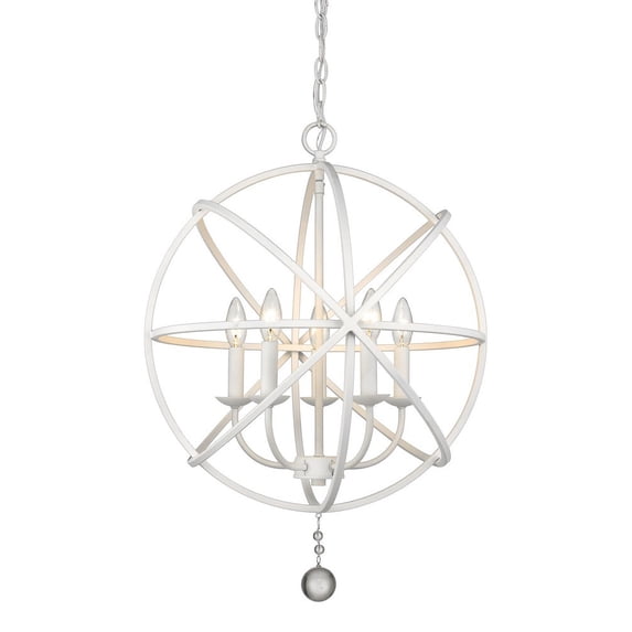 Z-Lite Tull 5-Light Chandelier, Matte White