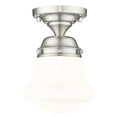 thumbnail image 1 of Z-Lite Vaughn 1 Light Flush Mount, Matte Opal, 1 of 2