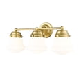 thumbnail image 1 of 735-3V-LG-Z-Lite-Vaughn - 3 Light Bath Vanity In Industrial Style-9.5 Inches Tall and 7.75 Inches Wide-Luxe Gold Finish, 1 of 2