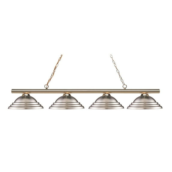 Z-Lite Willow 3-Light Semi Flush Mount, Brushed Nickel