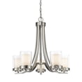 thumbnail image 1 of Z-Lite Willow 5 Light Chandelier in Brushed Nickel, 1 of 7