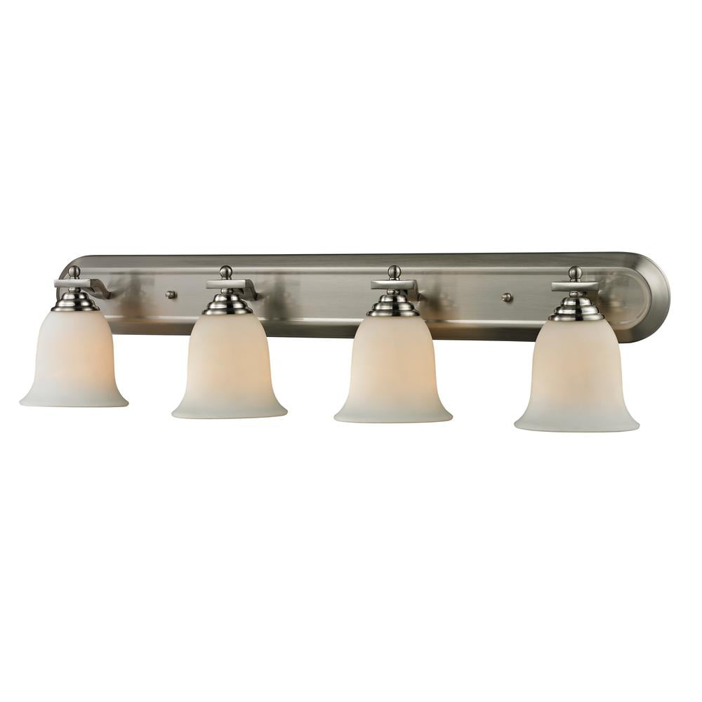 Mini Matte White and Heritage Brass Pendant Light