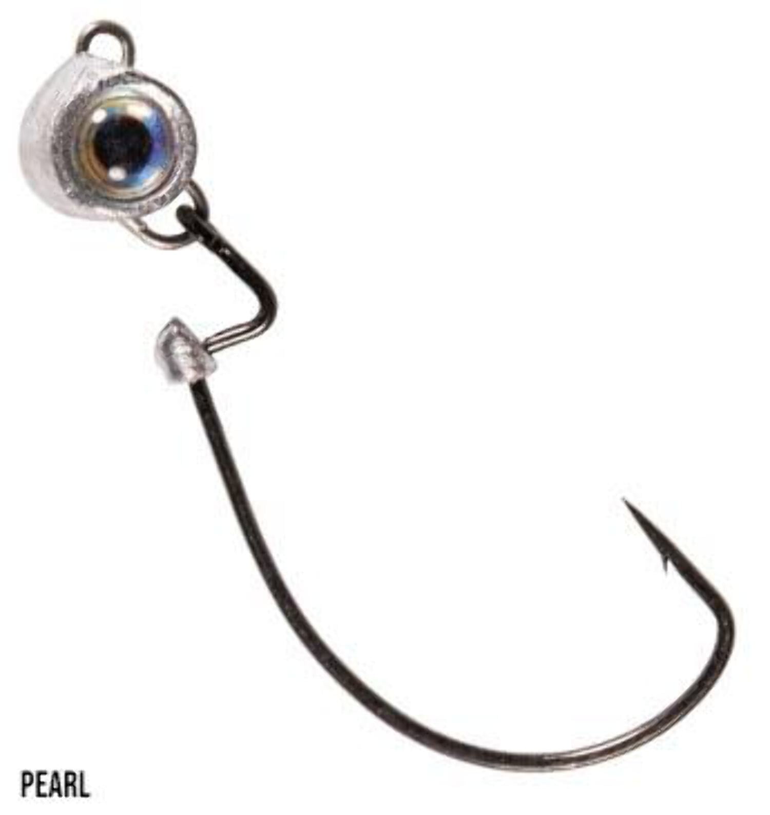 Z-Man Micro Shad Headz Jigheads - 1/8oz Black Minnow Jigheads For Finesse Fishing (4 Pack)