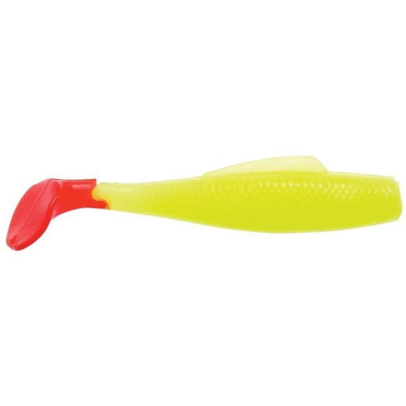 Z-Man 10x Tough Elaztech Soft Plastic MinnowZ, 3", 6pk, Chart/Red Tail