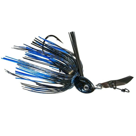 Z-man Project Z Chatterbait Weedless Jig, 3/8oz, Black Blue