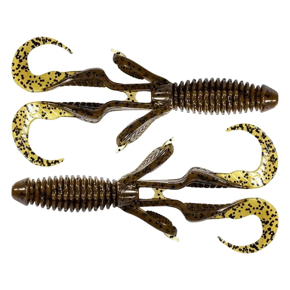 Z-Man CGR45-46 Gremlin Green Pumpkin 4.5in Creature Fishing Lures (4 Pack)