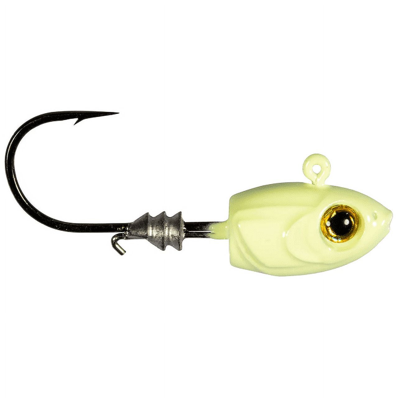 Z-Man Micro Shad Headz Jigheads - 1/8oz Black Minnow Jigheads For Finesse Fishing (4 Pack)