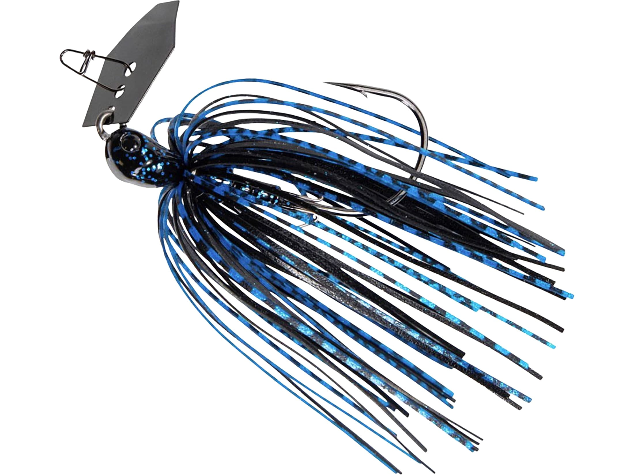 Z-Man Chatterbait Jackhammer Baby Jack Bladed Jig Black/Blue 1/4 oz