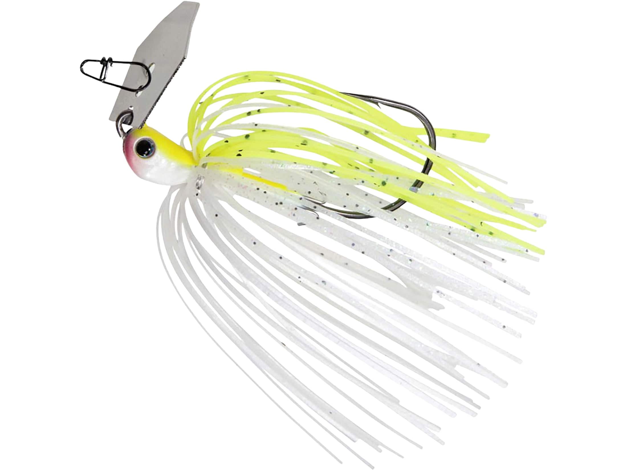 Z-Man Chatterbait Jackhammer Baby Jack Bladed Jig Chartreuse/White 3/8 oz