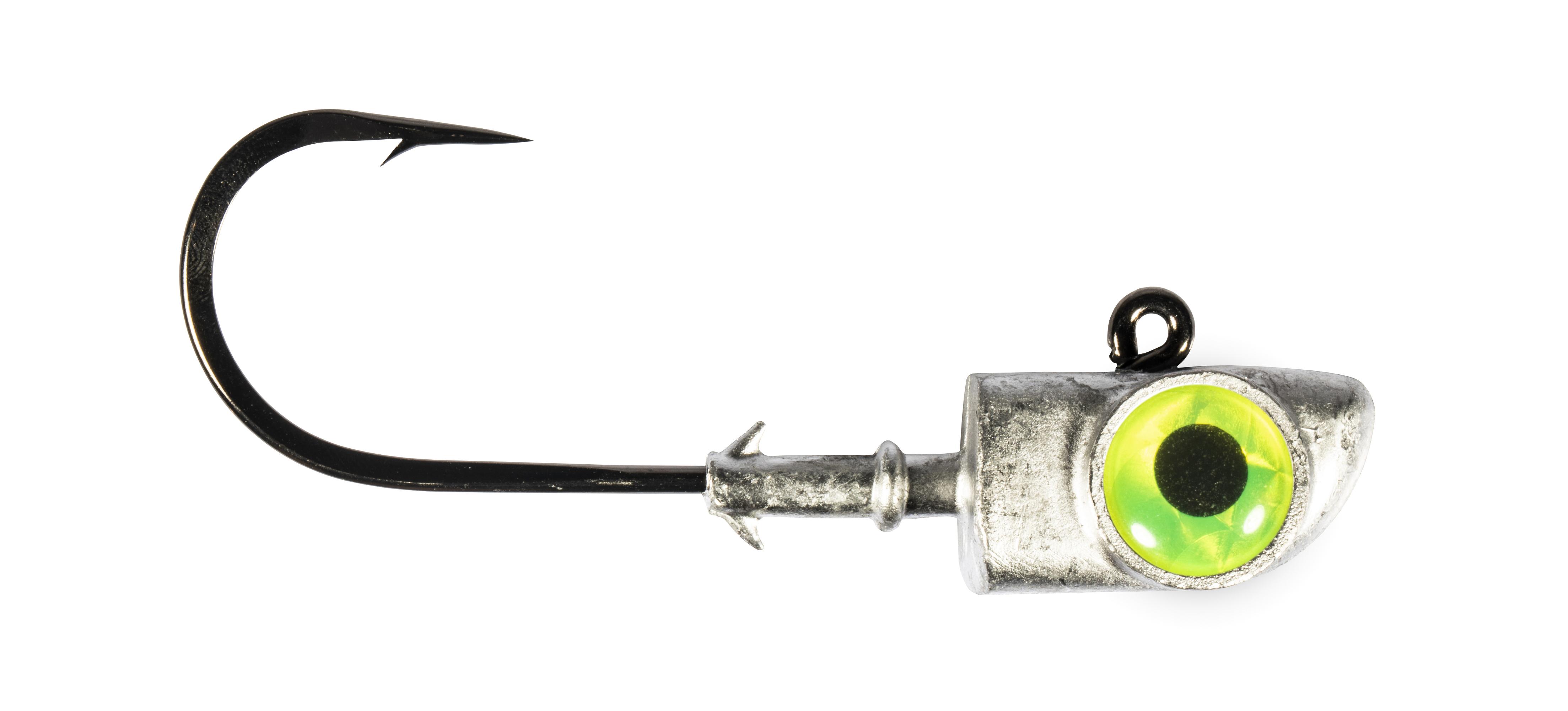 Z-Man DE801-03PK2 Diezel Eye Jigheads 8/0 1 Oz Chartreuse 2