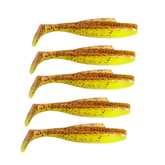 Z-Man DieZel MinnowZ 4" Soft Bait Fishing Lures for Bass with Hook Slot, 5-Count