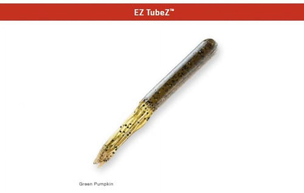Z Man EZ Tubez 4'' Green Pumpkin 6pk - Walmart.com