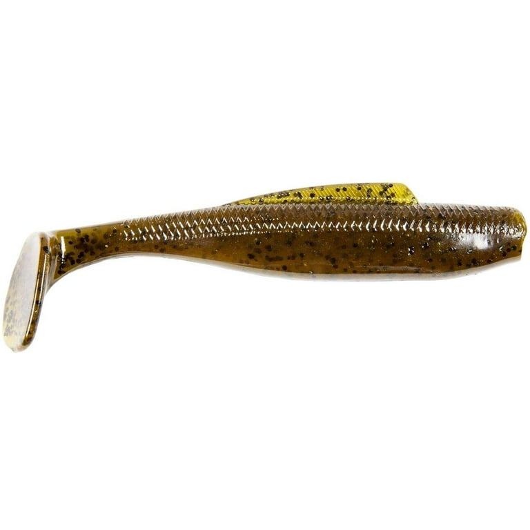 Z-Man Elaztech Diezel MinnowZ Swimbait, 5, 4pk, Green Pumpkin