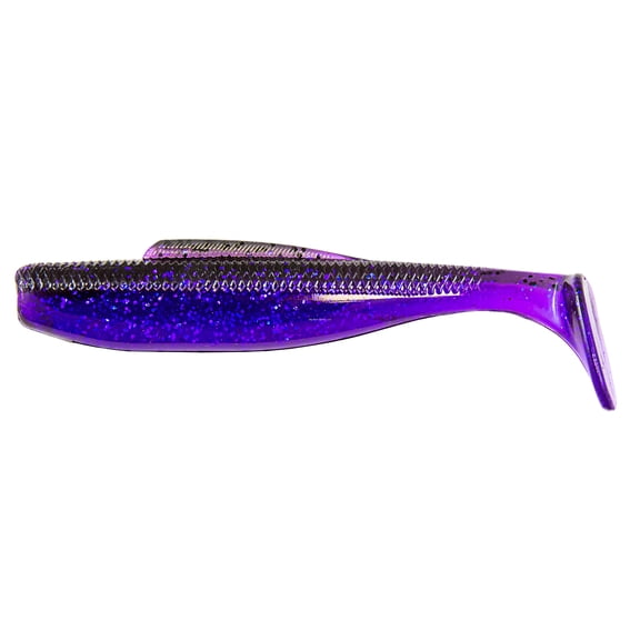 Z-Man Elaztech Diezel MinnowZ Swimbait, 7", 3pk, Purple Demon