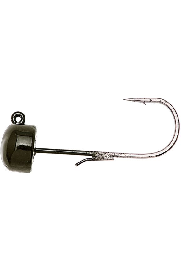 Finesse Shroomz Jig Head, 1/6 oz, Green Pumpkin, 5 Count