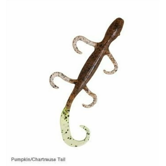 Z-Man Fishing Lure LIZ6-48PK6 Lizardz 6" Pumpken Chartreuse 6 Per Pack