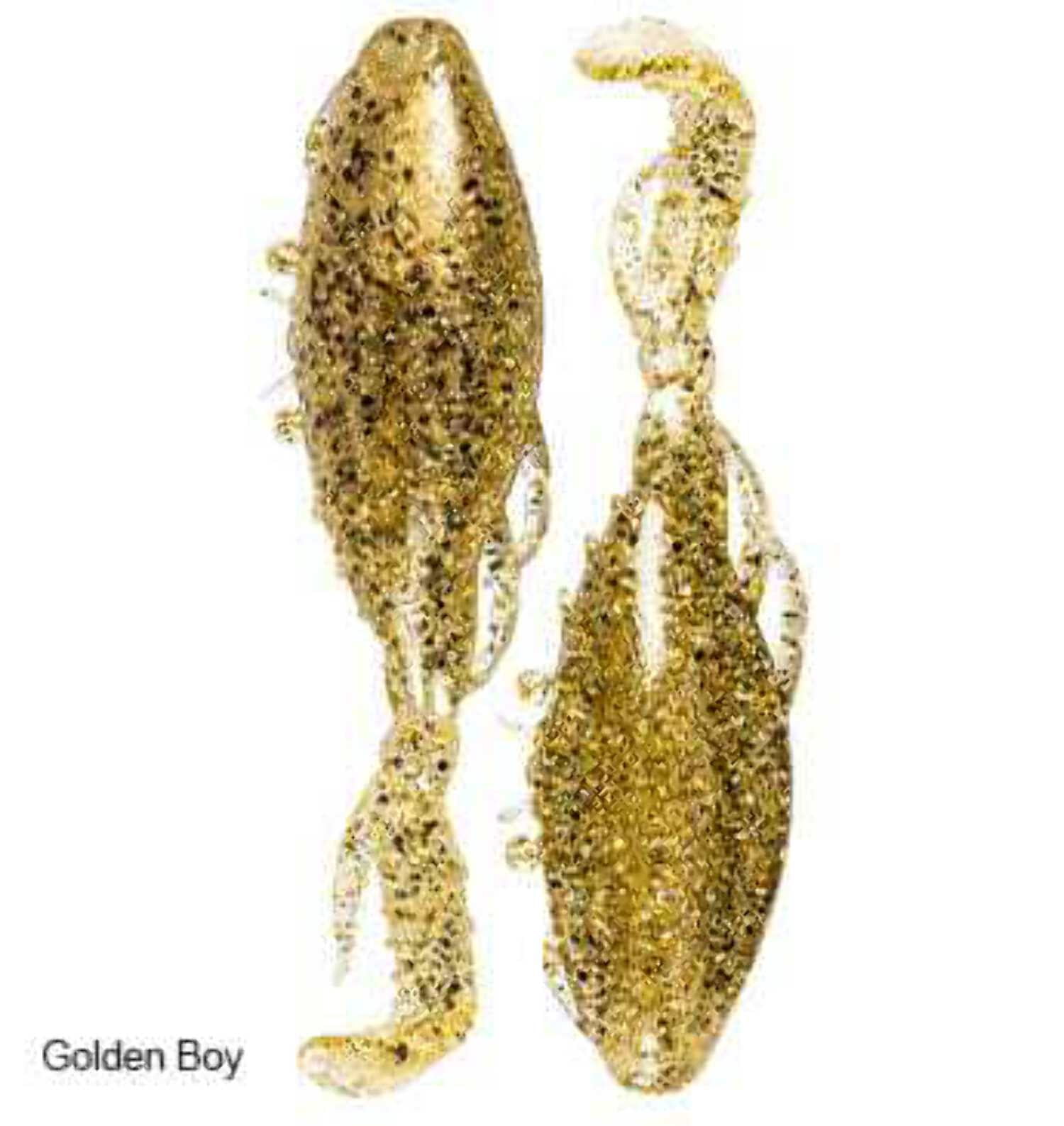 Z-Man Kicker Crabz 3.5" Soft Plastic Bait - Golden Boy 3 Pack For Inshore Fishing