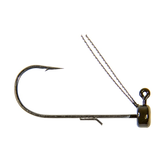 Z Man Mag Shroomz Weedless Jighead- 1/4oz Green Pumpkin -3pk