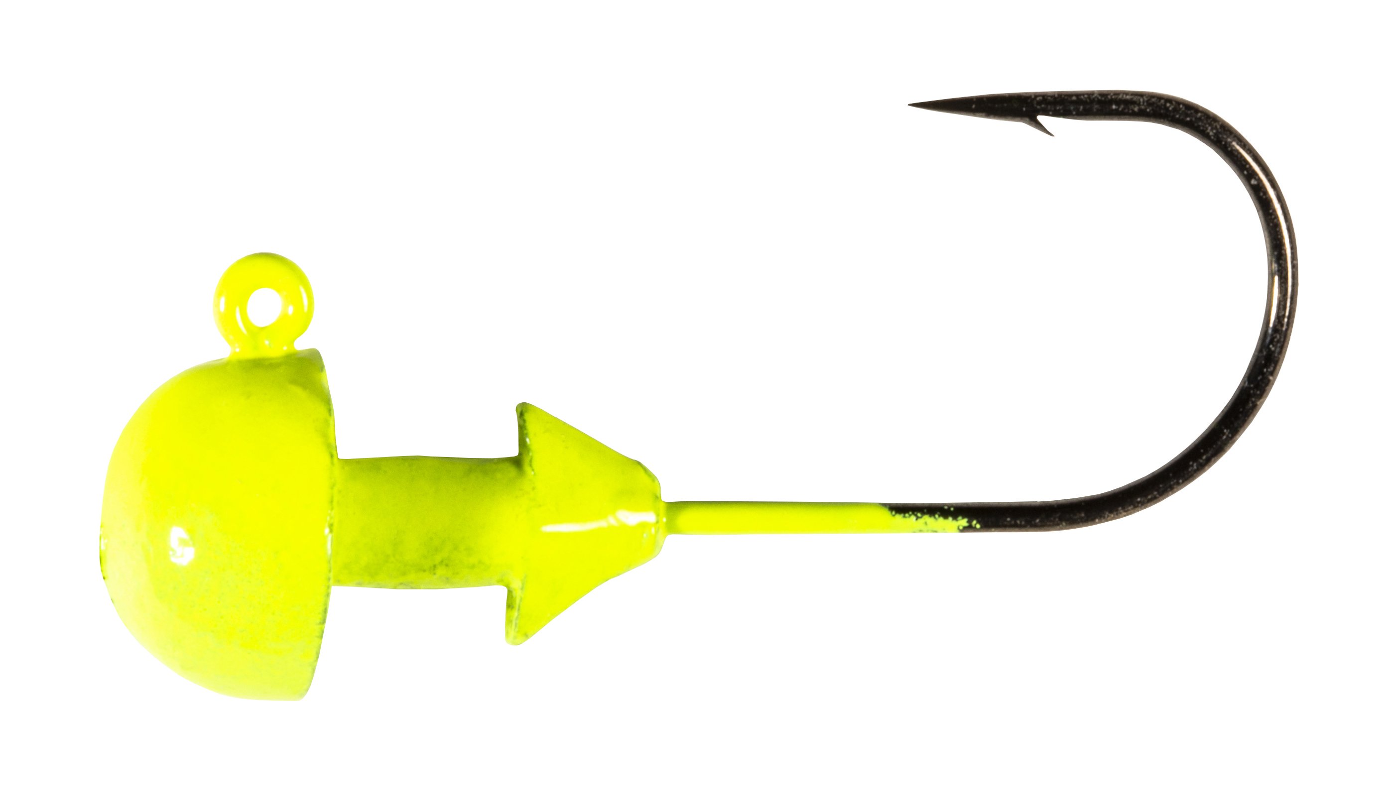 Mustad Jig Head UV Chartreuse 1/16oz: Testa Piombata Per Pesca Con Amo 32833NP-BN, 2X Forte, Finitura Nichel Nero, UltraPoint