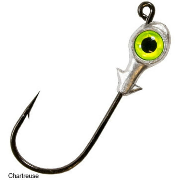 Z Man Redfish Eye Jighead 1/4oz Chartreuse 3pk