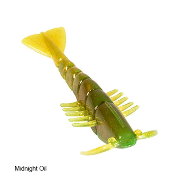 Z-Man SNS25-350PK6 Slaty Ned Shrimpz 2" Midnight Oil 6 Pack Soft Plastic Lure