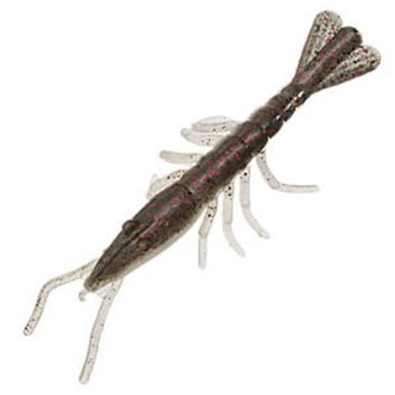 Z-Man SSHRP4-282PK5 4 inch Scented ShrimpZ, Rootbeer Gold, Pack - 5
