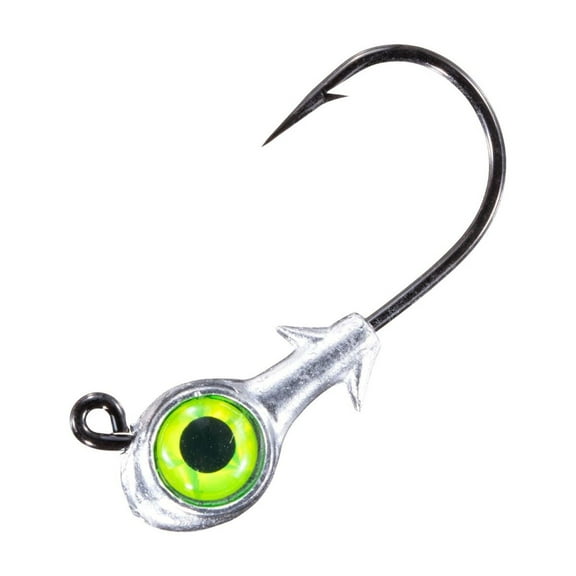 Z Man SW Trout Eye Jigheads 3/16oz Chartreuse 3pk