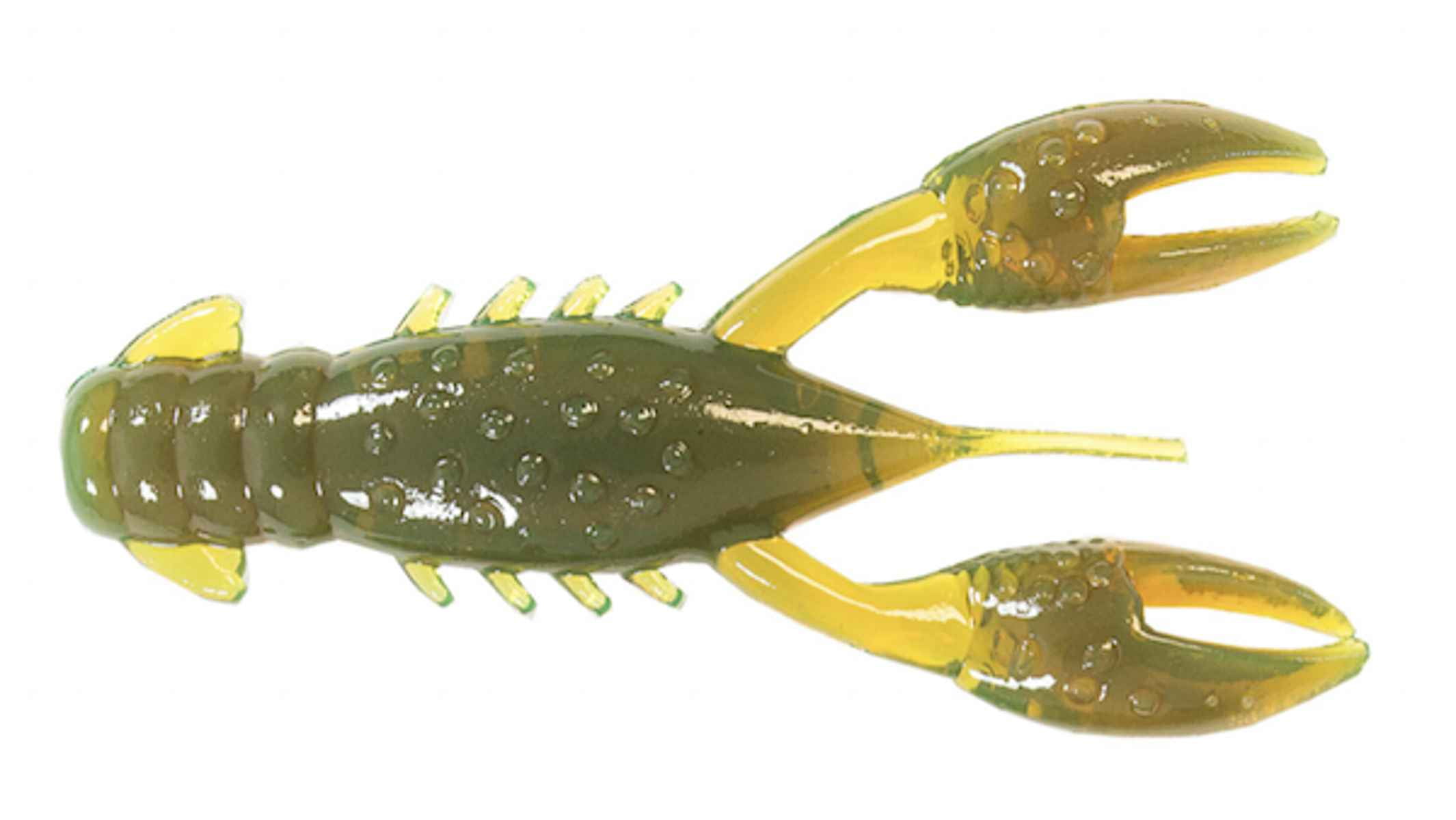2.5 Inch Finesse Bait Z-Man TRD Crawz 2.5" Soft Bait - Greasy Prawn Color |  6 Pack | For Ned Rig & Finesse Fishing Soft Plastic Crawfish Bait