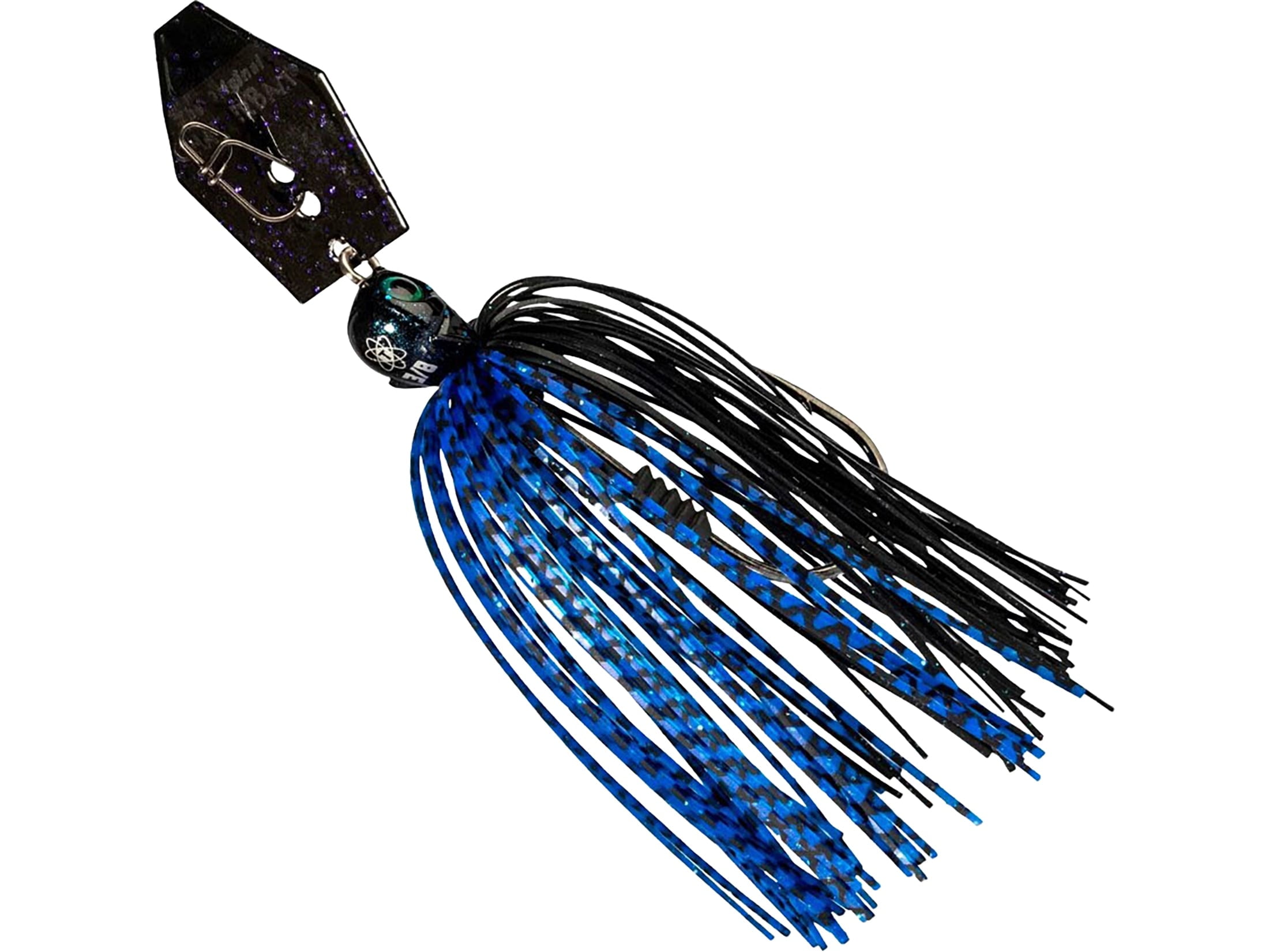 Z-Man Tungsten Chatterbait Elite EVO Bladed Jig Black/Blue 1/2 oz