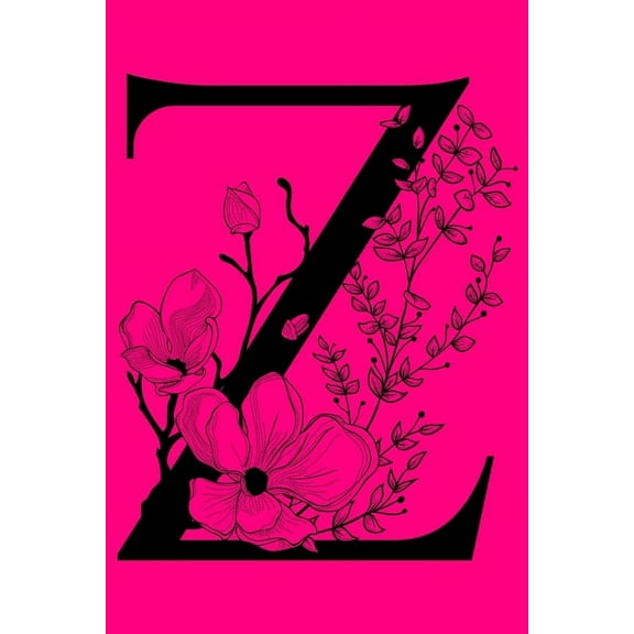 Z: Monogram Initial Letter Notebook: Customized Monogrammed Lined Gift Journal, (Paperback)