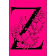 Z Monogram Initial Letter Notebook Customized Monogrammed Lined Gift Journal, Paperback