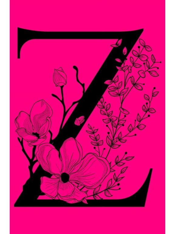 Z: Monogram Initial Letter Notebook: Customized Monogrammed Lined Gift Journal, (Paperback)