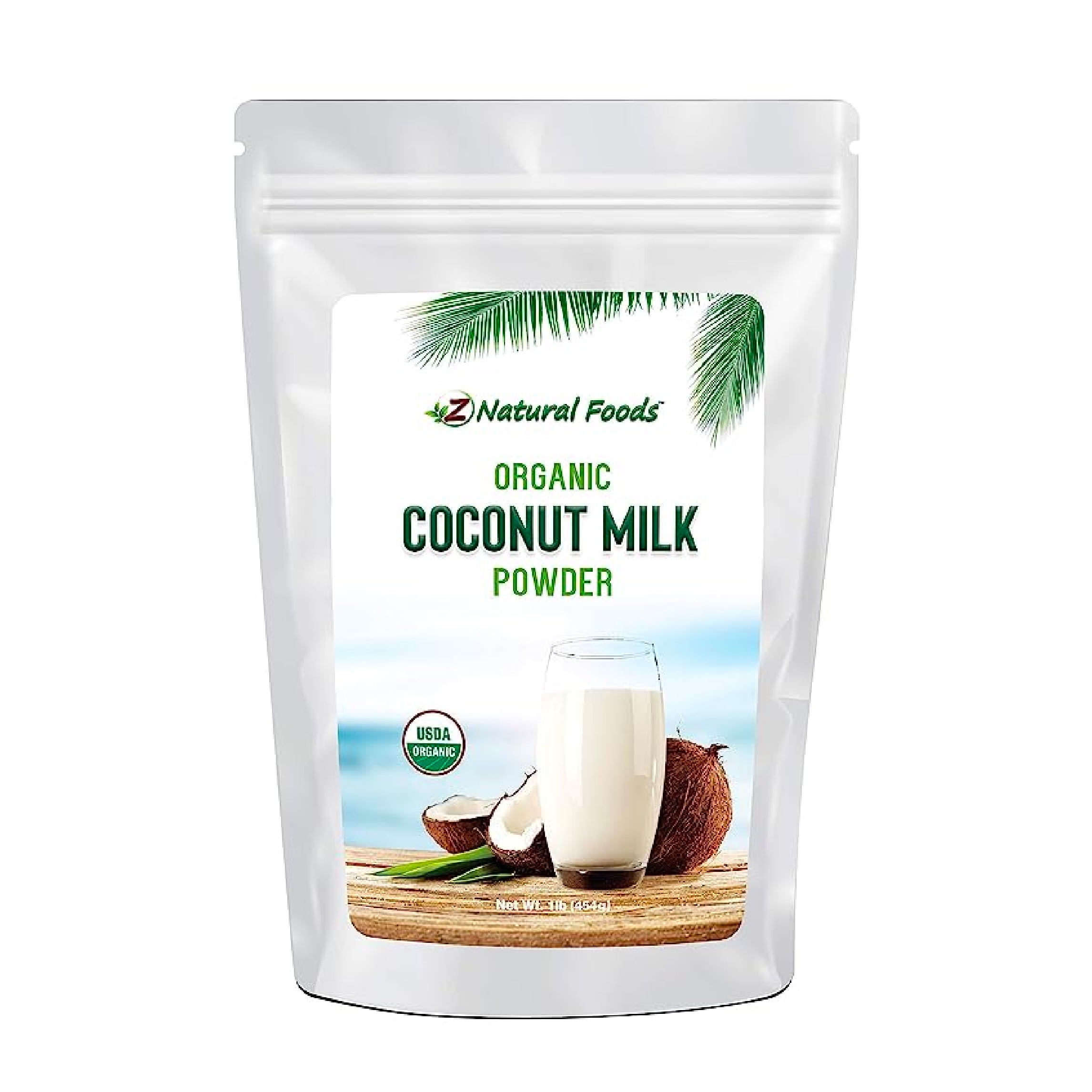 Z Natural Foods Coconut Milk Powder, Organic Coconut Milk, 100 Fresh