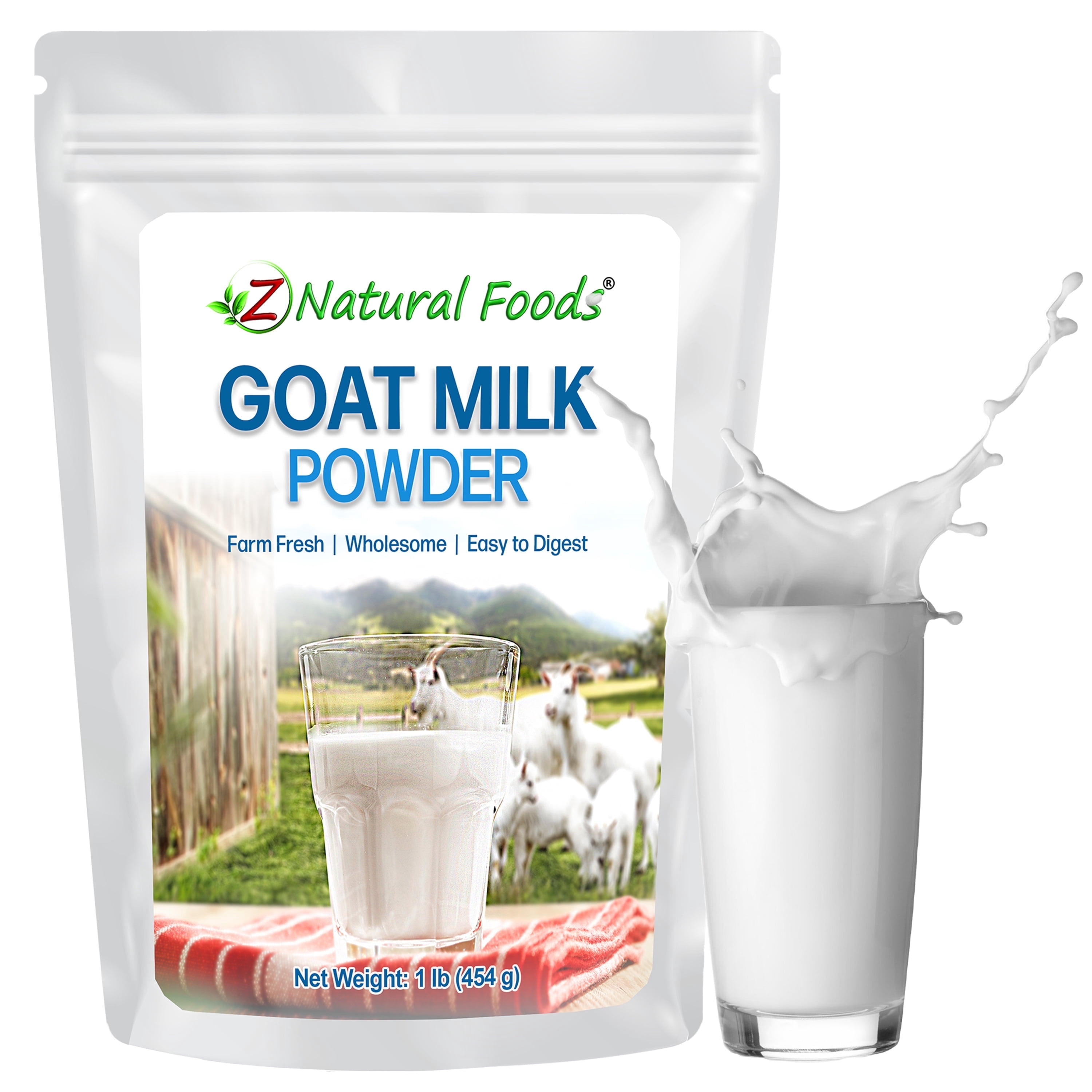 Z Natural Foods Full Cream Goat Milk Powder 1Lb, Rich in Nutrients