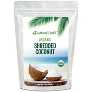 Z Natural Foods Organic Shredded Coconut, Macaroon Cut Coconut, 1 lb