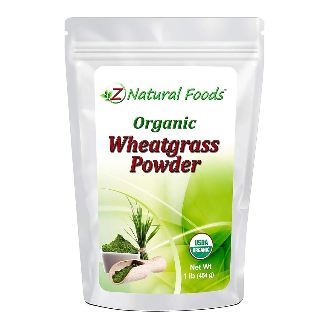 Z Natural Foods Organic Wheatgrass Powder, Green Superfood Powder for