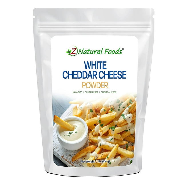 Z Natural Foods White Cheddar Cheese Powder, NutritionPacked, Creamy